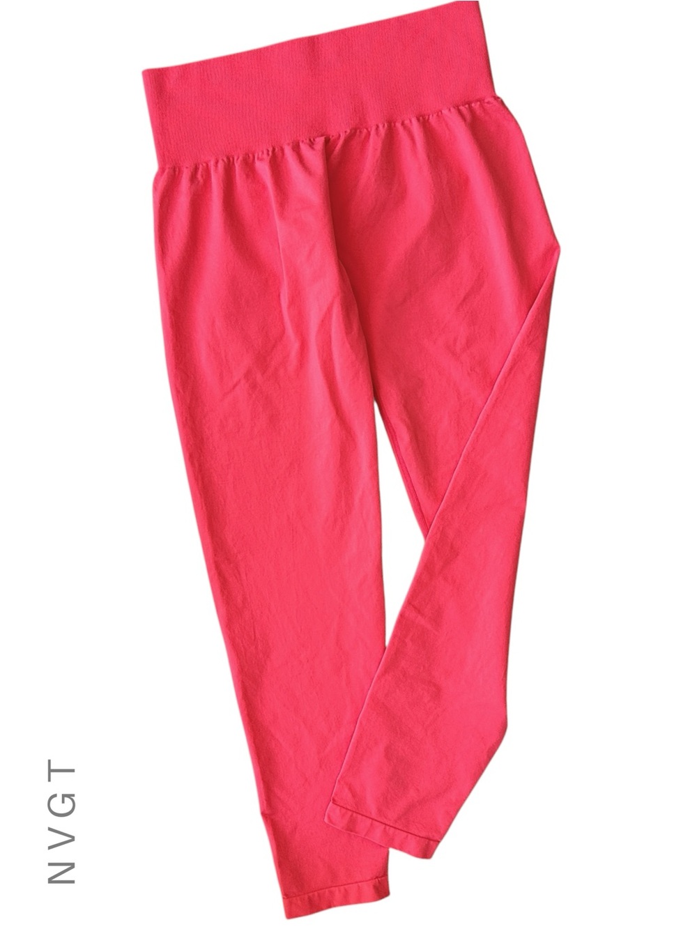 NVGTN SEAMLESS HIGH WAISTED CORAL PINK LEGGING LIKE NEW | EXTRA LARGE